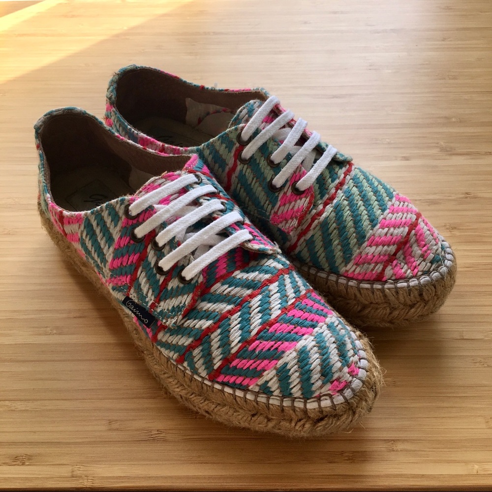 Gaimo Woven Platform Espadrilles - Multi (35/5)